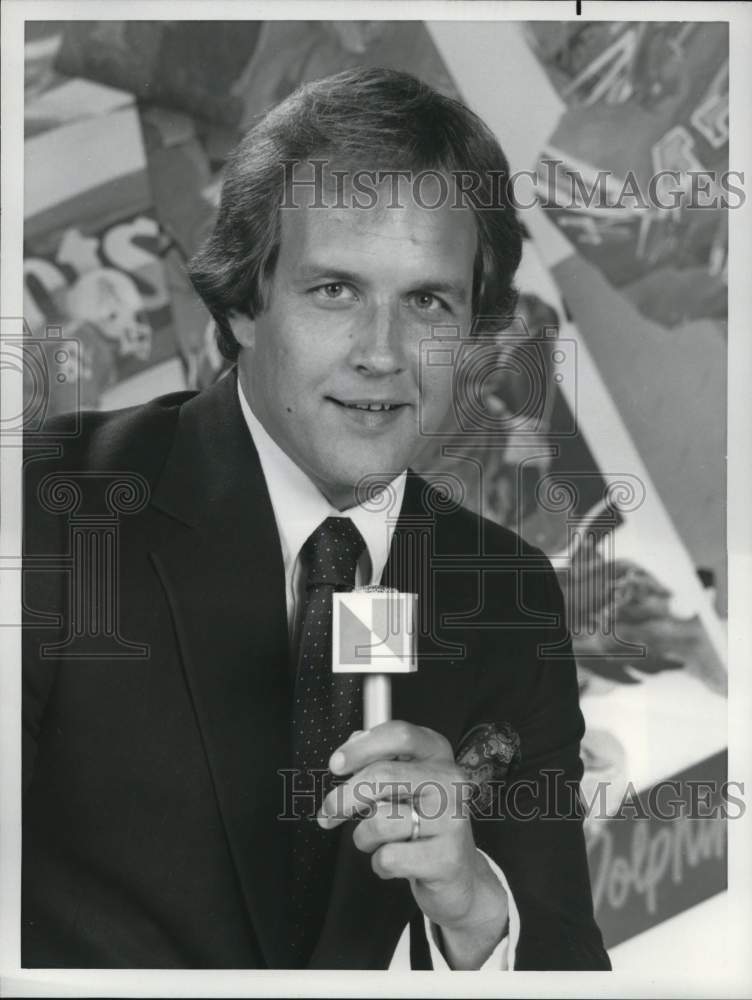 Press Photo NBC Sportscaster Bob Trumpy - hcb47086- Historic Images