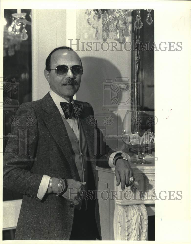 1980 Press Photo California fashion designer, Michael Novarese in Houston, Texas - Historic Images