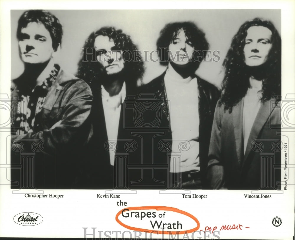 1991 Pop music group "Grapes of Wrath" - Historic Images