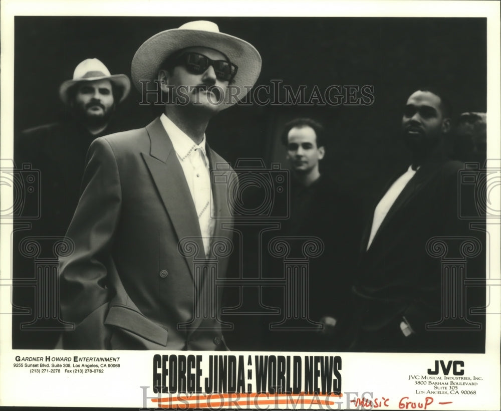 1992 Press Photo Music group &quot;George Jinda and World News&quot; - hcp00076 - Historic Images