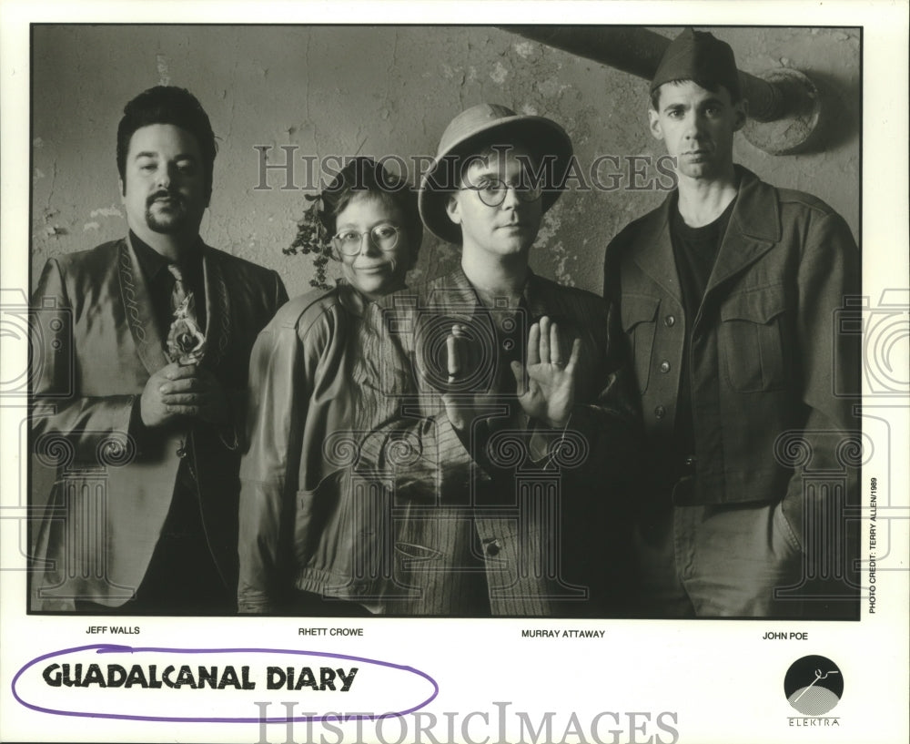 1989 Press Photo Rock group "Guadalcanal Diary" - hcp00117 - Historic Images