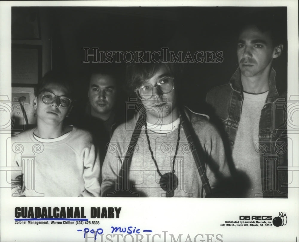 1985 Press Photo Pop music group &quot;Guadalcanal Diary&quot; - hcp00118 - Historic Images