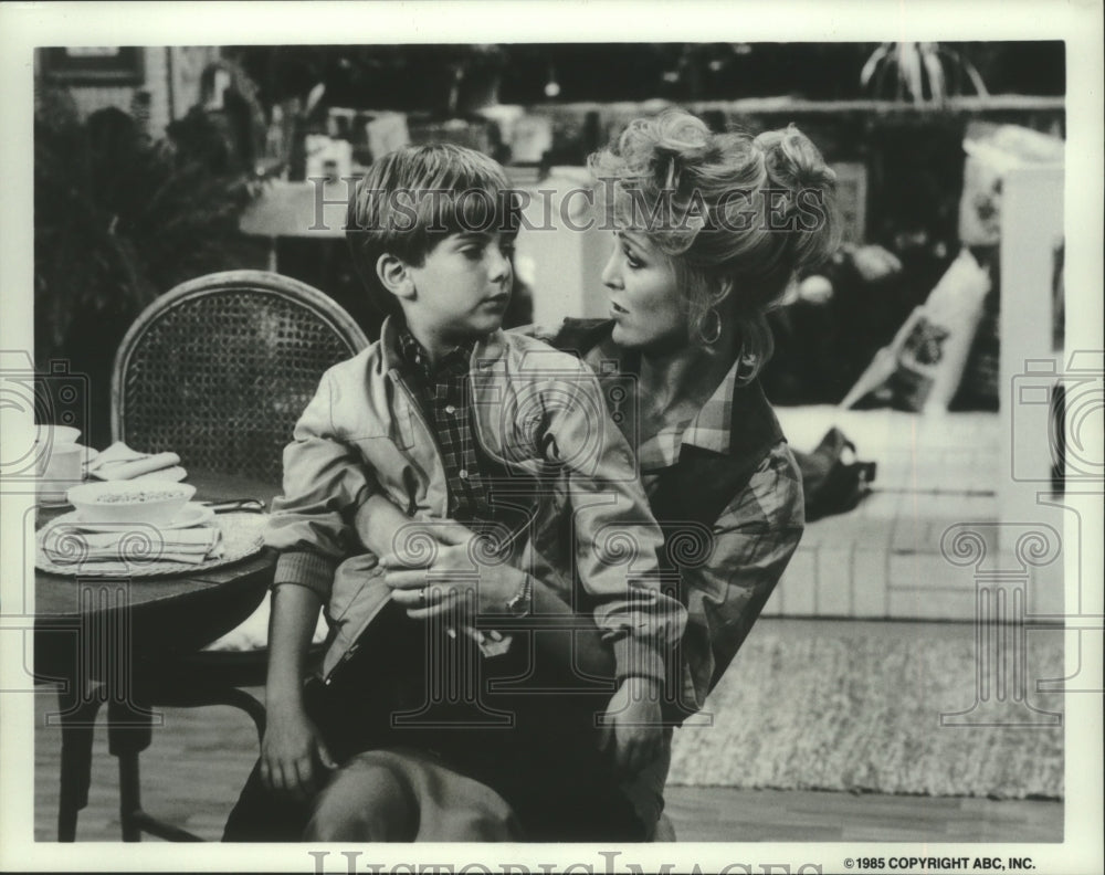 1985 Joanna Kerns and Jeremy Miller star in TV show &quot;Growing Pains&quot; - Historic Images