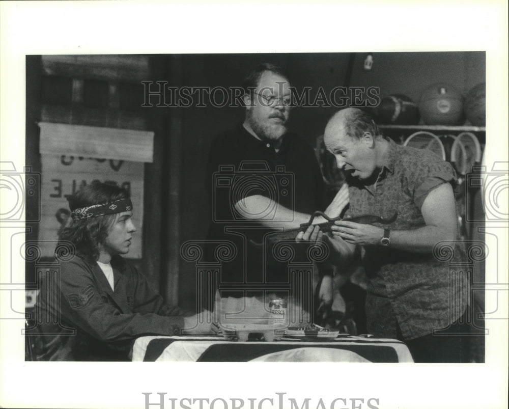 1992 Actors perform "American Buffalo" at Curtains in Houston - Historic Images