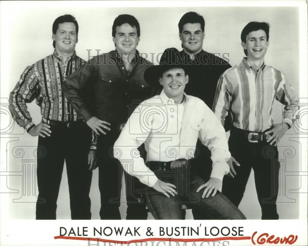 1992 Press Photo Music group &quot;Dale Nowak and Bustin&#39; Loose&quot; - hcp00288 - Historic Images