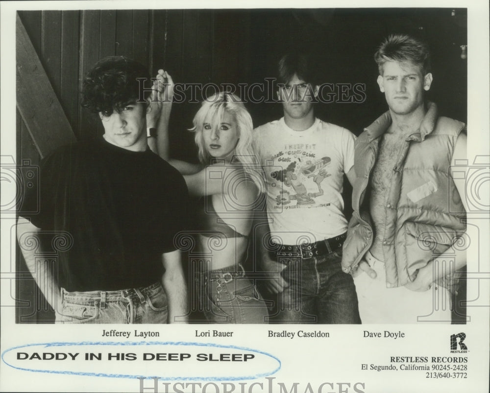1987 Press Photo Rock group "Daddy in his Deep Sleep" - hcp00327 - Historic Images