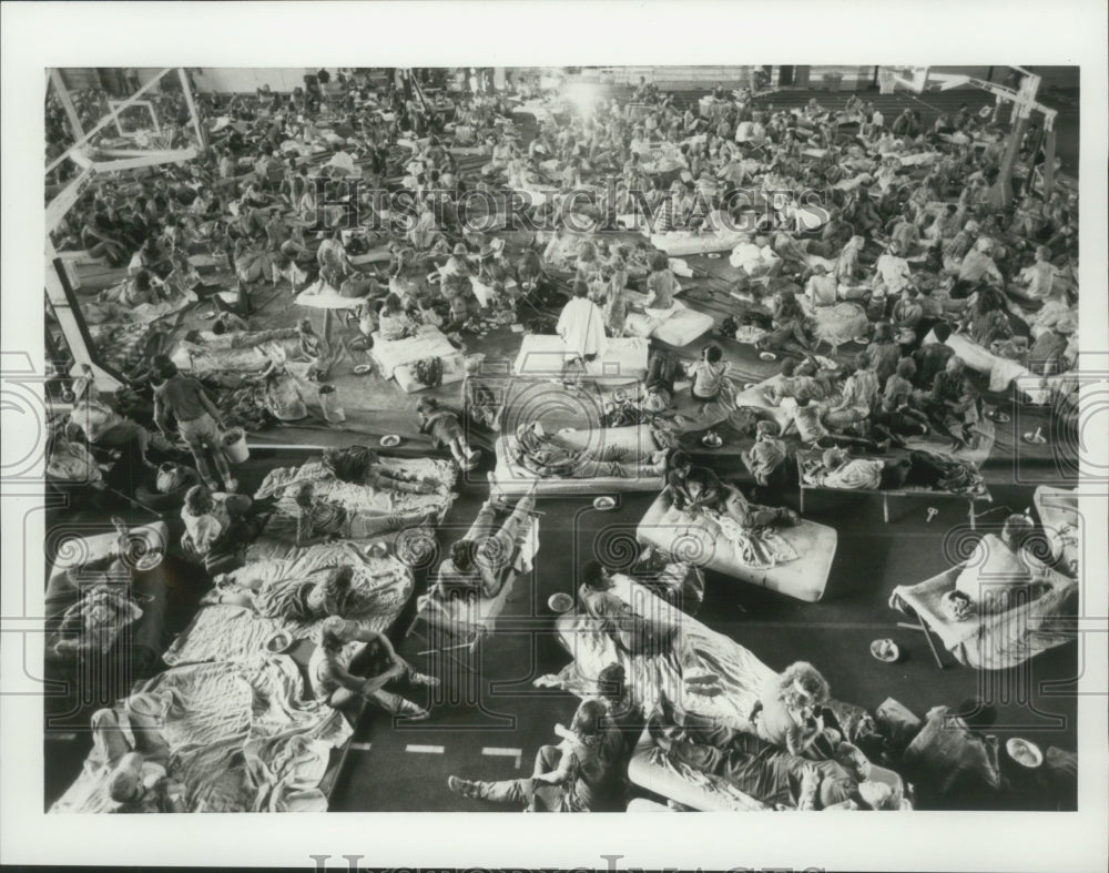 1983 Press Photo Cast performs scene from "The Day After" ABC movie - hcp00409 - Historic Images