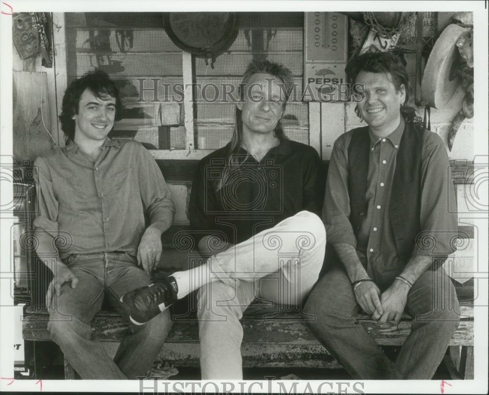 1989 Press Photo Danny Barnes and J.D. Foster of music group "The Barnburners" - Historic Images