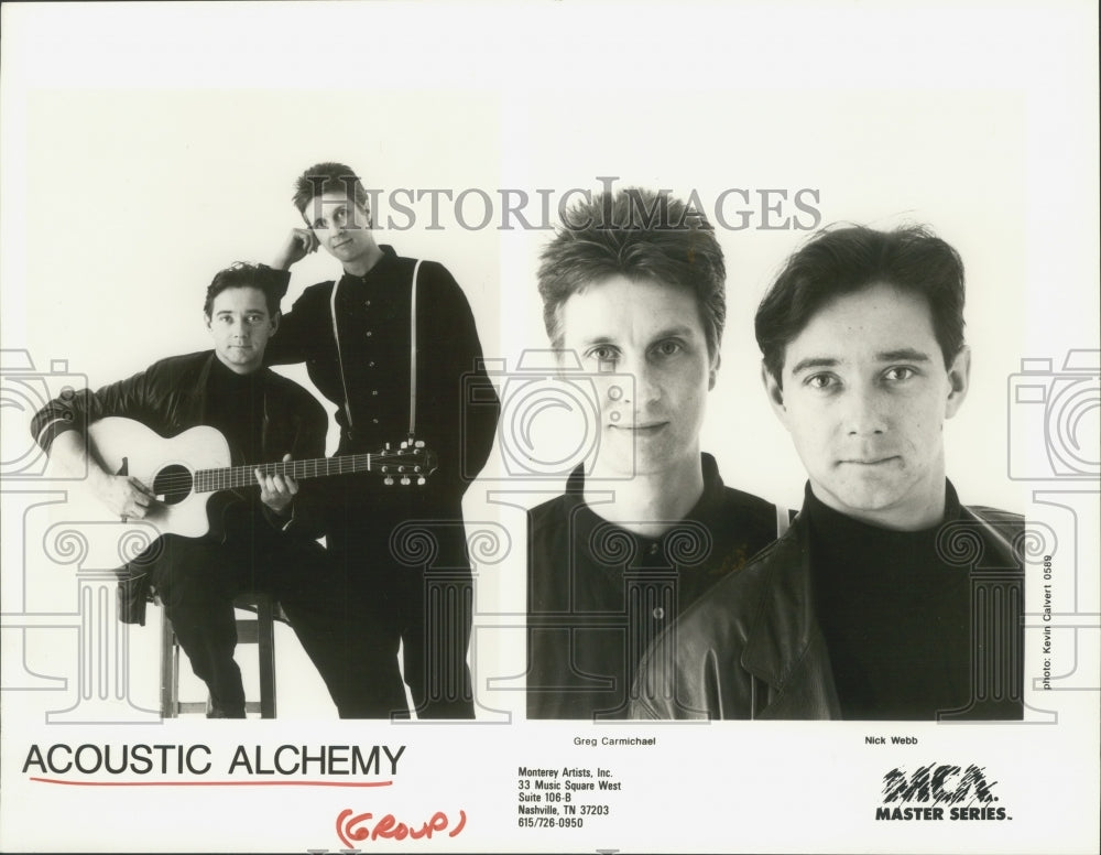 1991 Press Photo Music group &quot;Accoustic Alchemy&quot; - hcp00427 - Historic Images