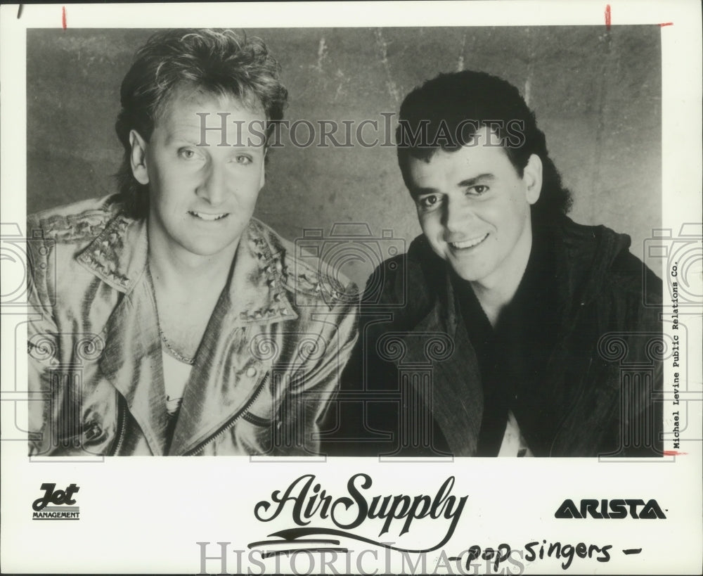 1985 Press Photo Pop singers from Australia "Air Supply" - hcp00439 - Historic Images