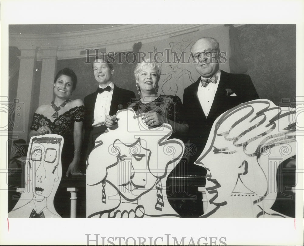 1992 Contemporary Arts Museum Ball co-chairs in Houston - Historic Images