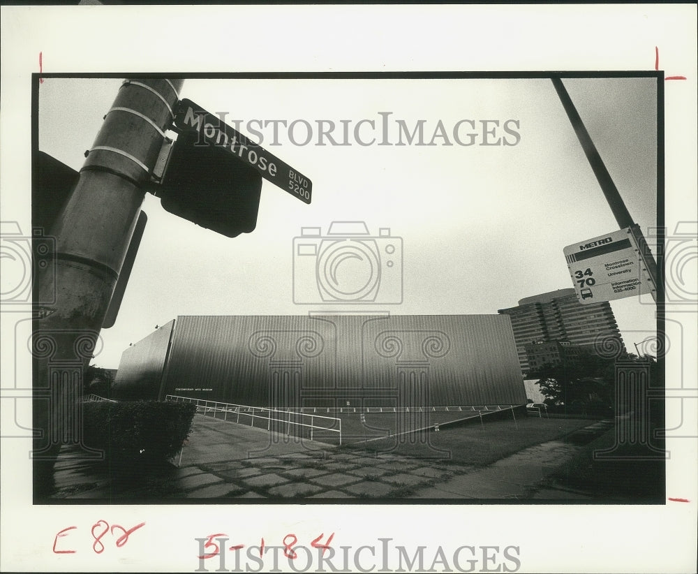 1987 Press Photo Contemporary Arts Museum building in Houston - hcp00579 - Historic Images