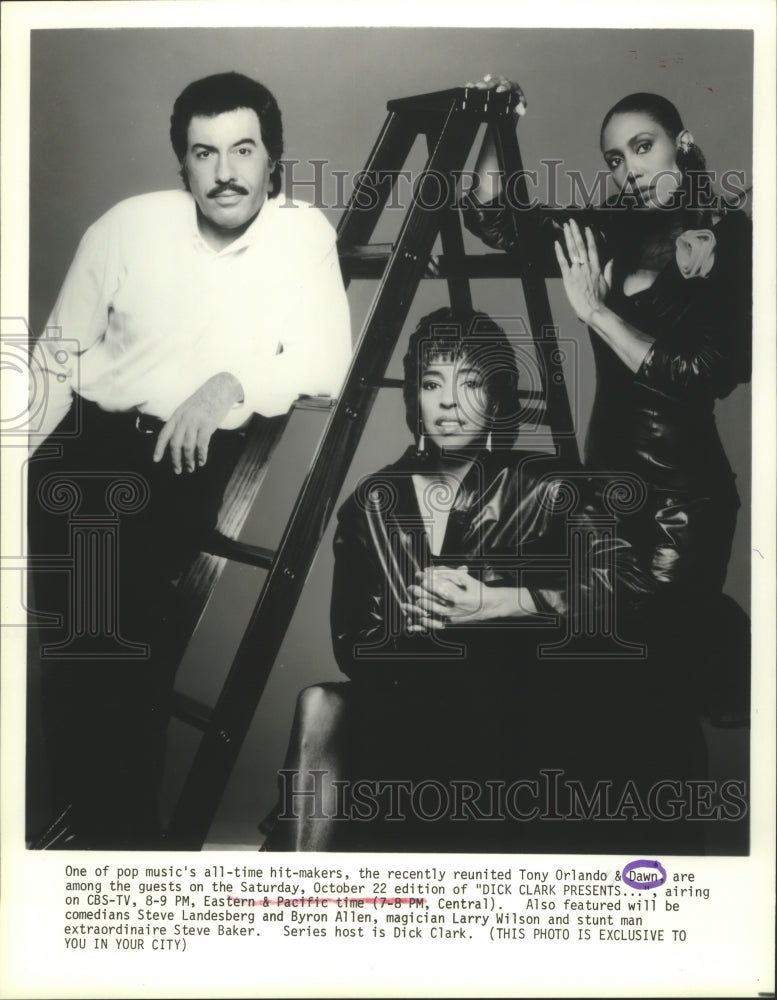 1988 Press Photo Singers Tony Orlando and Dawn - hcp01078 - Historic Images