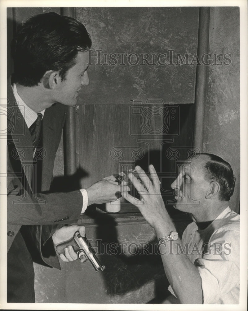 1963 Bob Peeples and Jack Bell perform at Hamlet Theatre - Historic Images