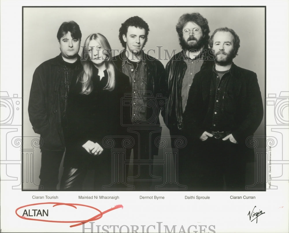 1996 Press Photo Members of the music group Altan - Historic Images