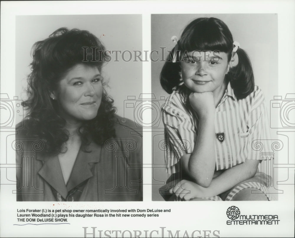 1987 Press Photo Lois Foraker and Lauren Woodland act in The Dom DeLuise Show - Historic Images