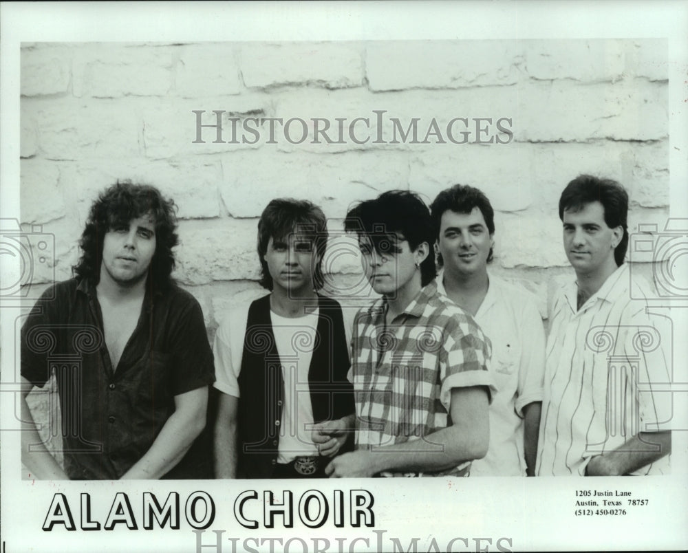 1986 Members of the band Alamo Choir - Historic Images