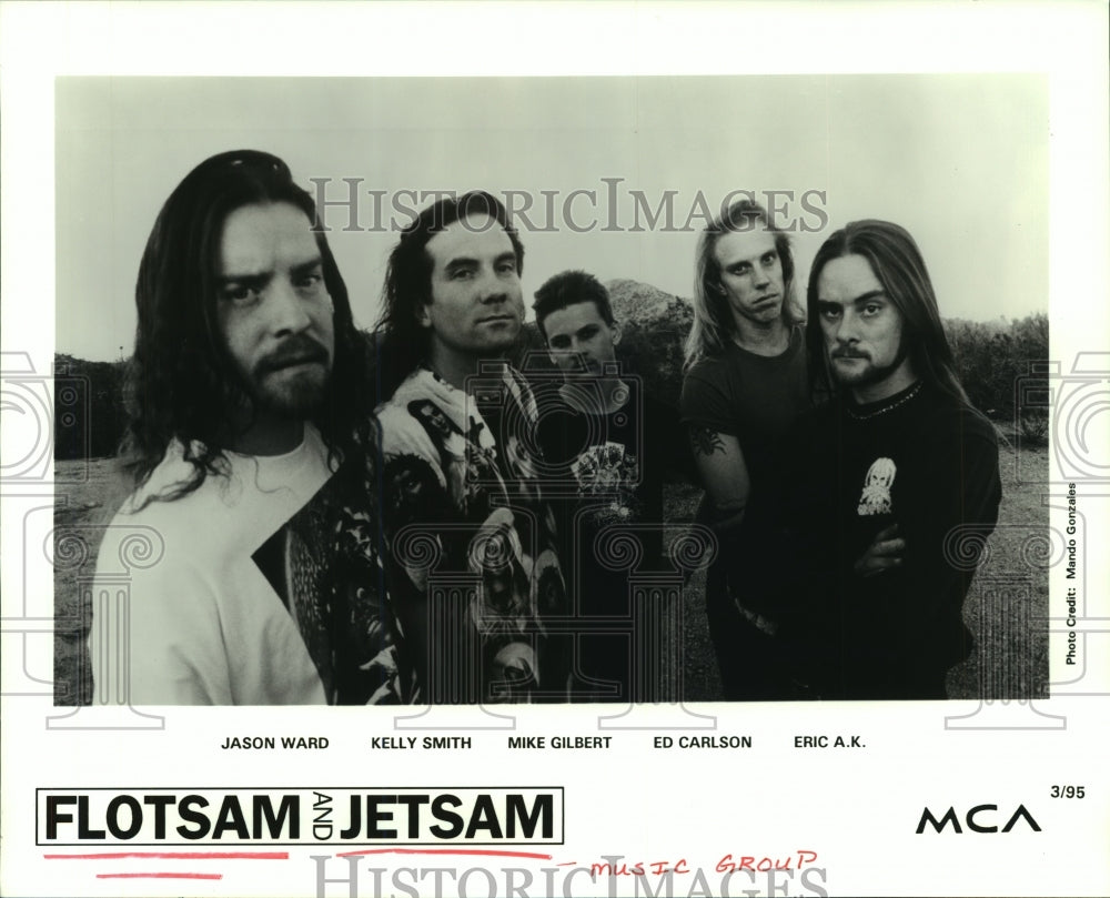 1995 Members of Flotsam and Jetsam, music group - Historic Images
