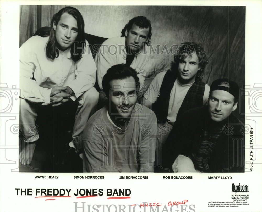 1993 Members of the music group The Freddy Jones Band - Historic Images