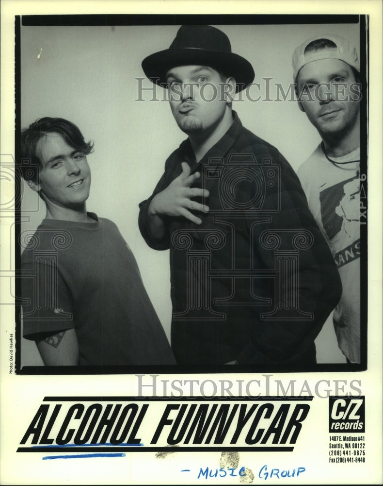 1993 Press Photo Alcohol Funnycar music group. - Historic Images