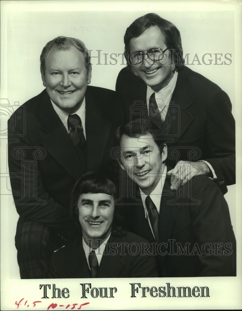 1975 Press Photo Members of the group The Four Freshman - Historic Images