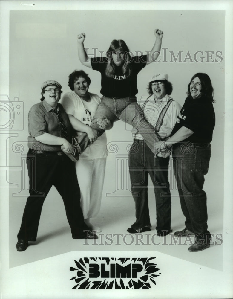 1981 Press Photo Members of the pop music group Blimp - Historic Images