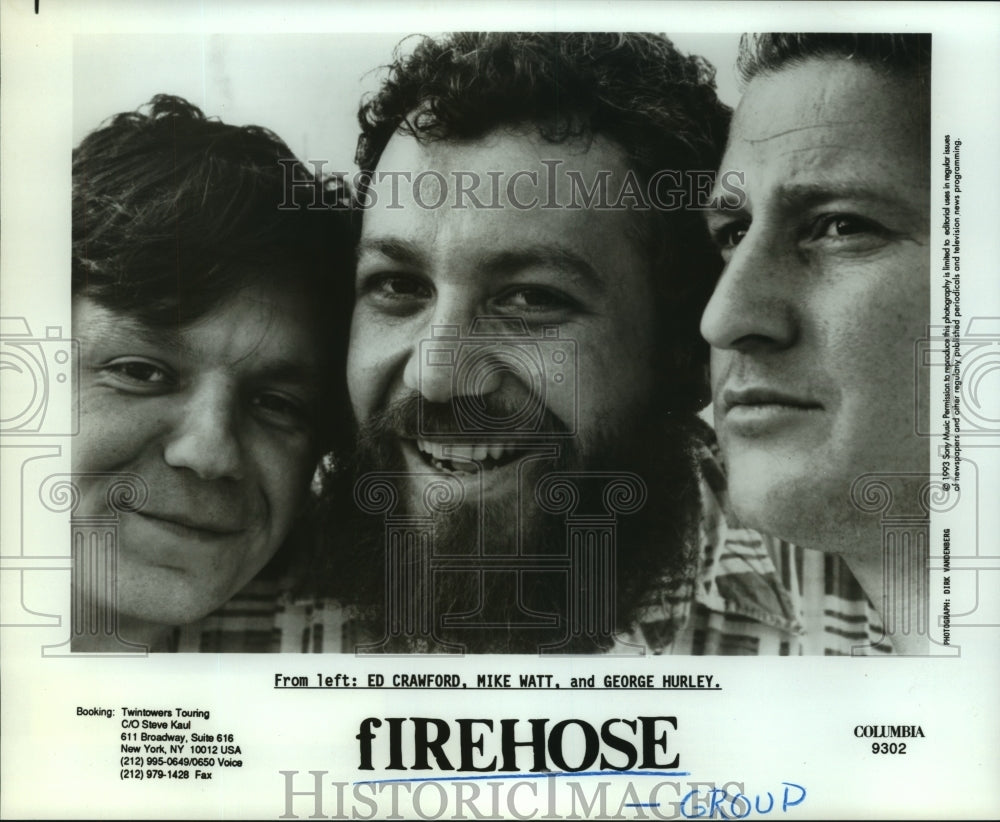 1987 Members of "FireHose". - Historic Images