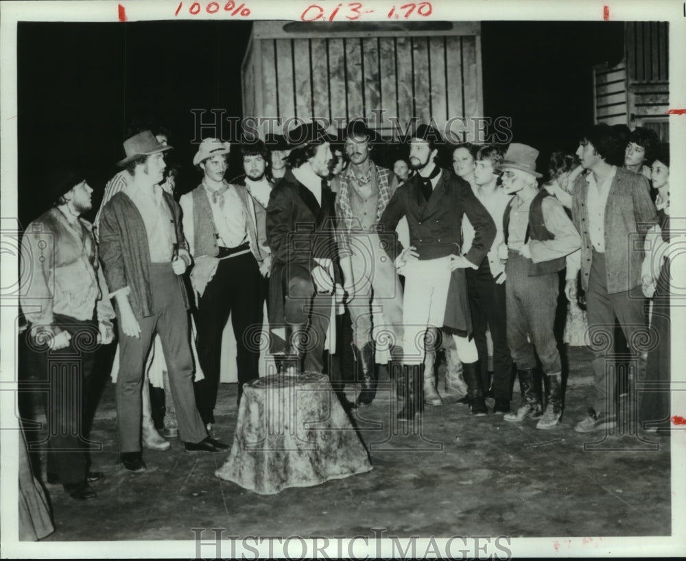 1981 Press Photo Scene from &quot;The Lone Star&quot; play at Galveston Island Texas.- Historic Images