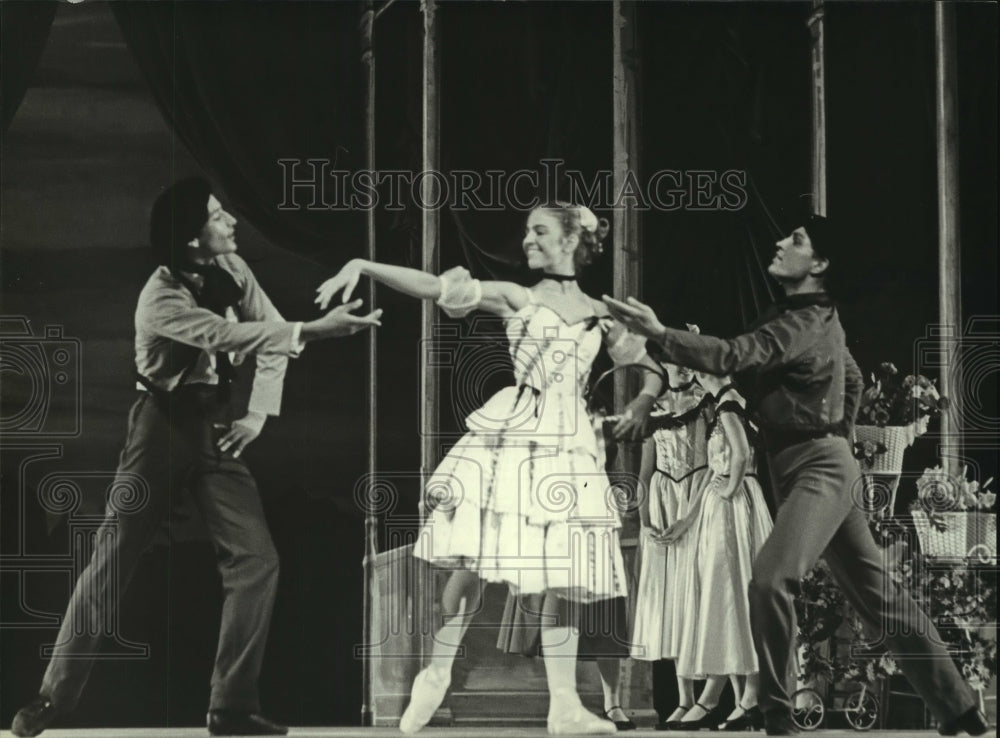 1986 Press Photo Scene from City Ballet of Houston, Texas production - hcp03375- Historic Images