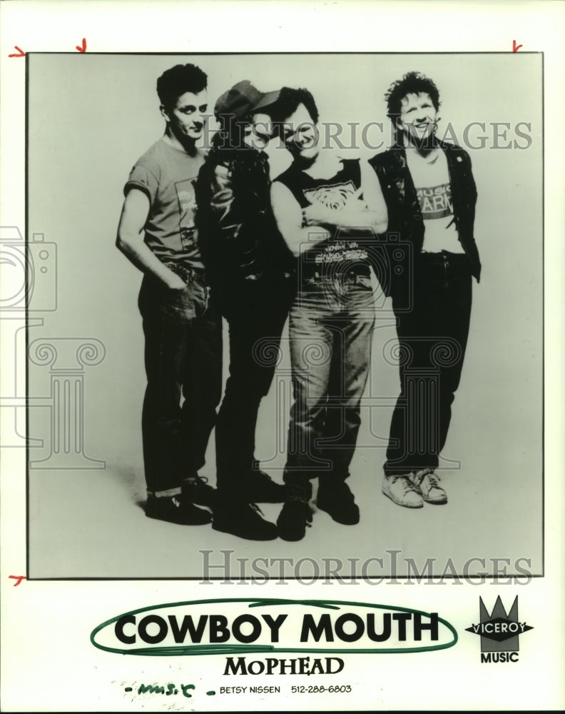 1993 Press Photo Members of the music group Cowboy Mouth - hcp03707- Historic Images