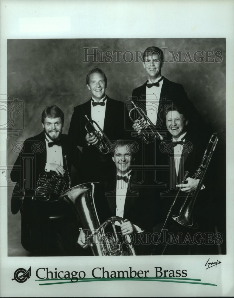 1988 Press Photo Chicago Chamber Brass music group. - hcp03962- Historic Images