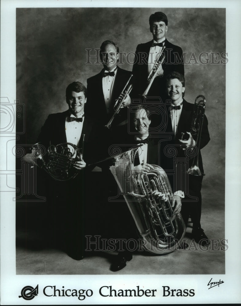 1989 Press Photo Chicago Chamber Brass music group. - hcp03963- Historic Images