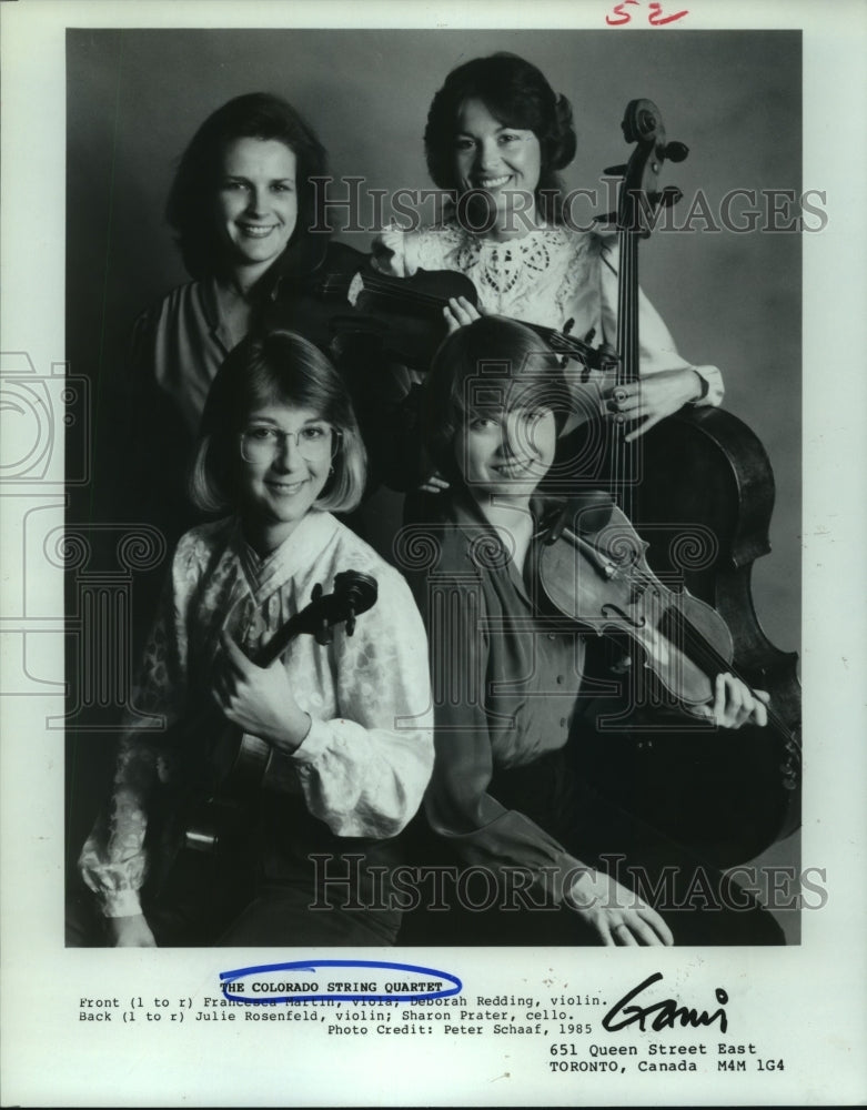 1986 Press Photo Members of The Colorado String Quartet - hcp04029- Historic Images