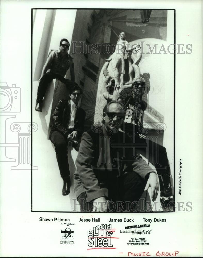 1996 Press Photo Members of music group &quot;Cold Blue Steel&quot;. - hcp04038- Historic Images