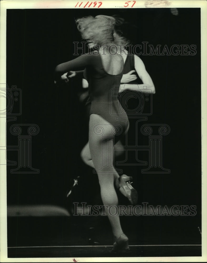 1979 Press Photo Zetta Shook performs on the cast of A Chorus Line play- Historic Images