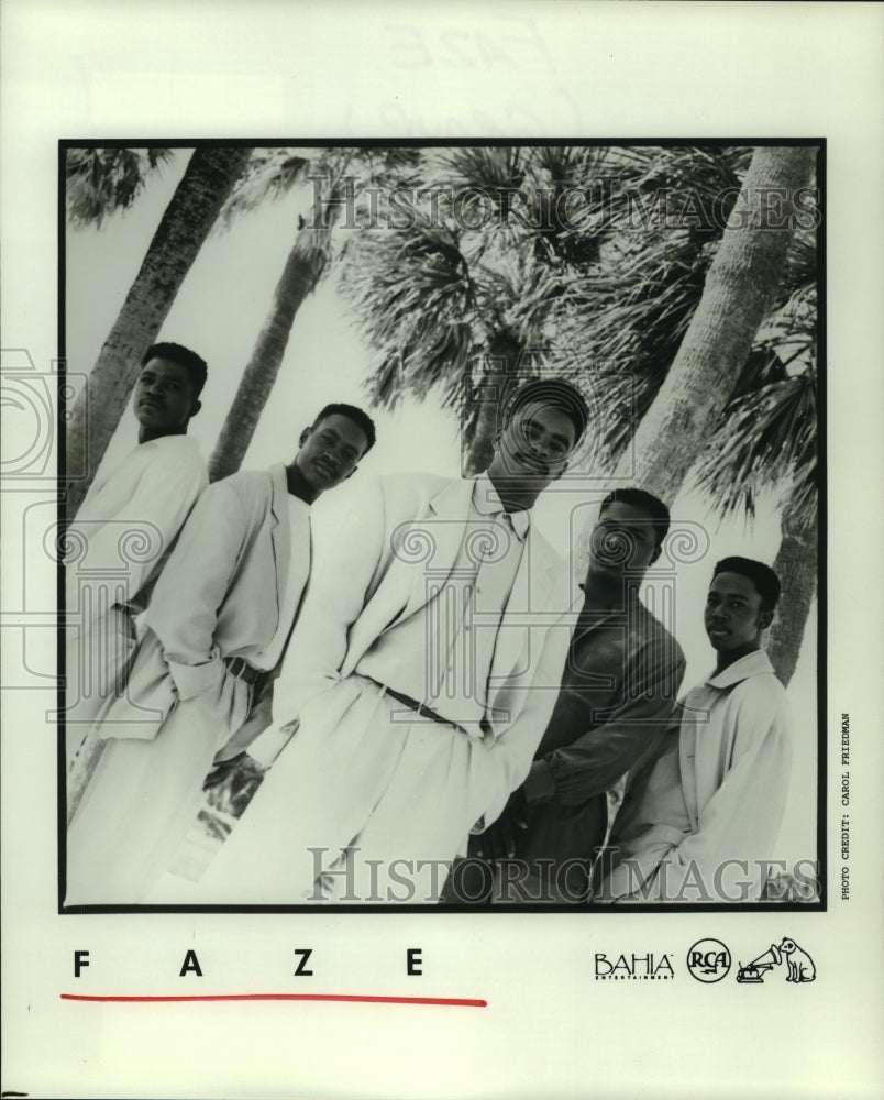 1991 Press Photo Music group Faze. - hcp04226- Historic Images