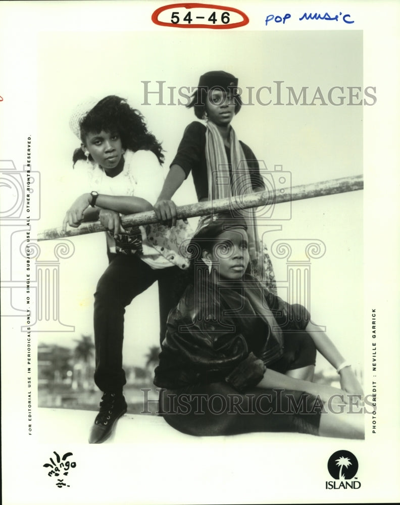 1990 Press Photo Pop music group &quot;Mango&quot; - hcp04240- Historic Images