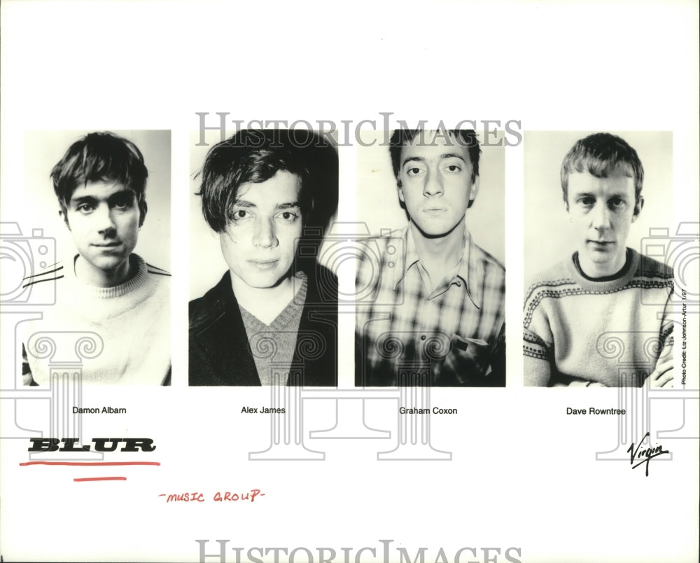 1997 Press Photo Members of the music group Blur - hcp04396- Historic Images