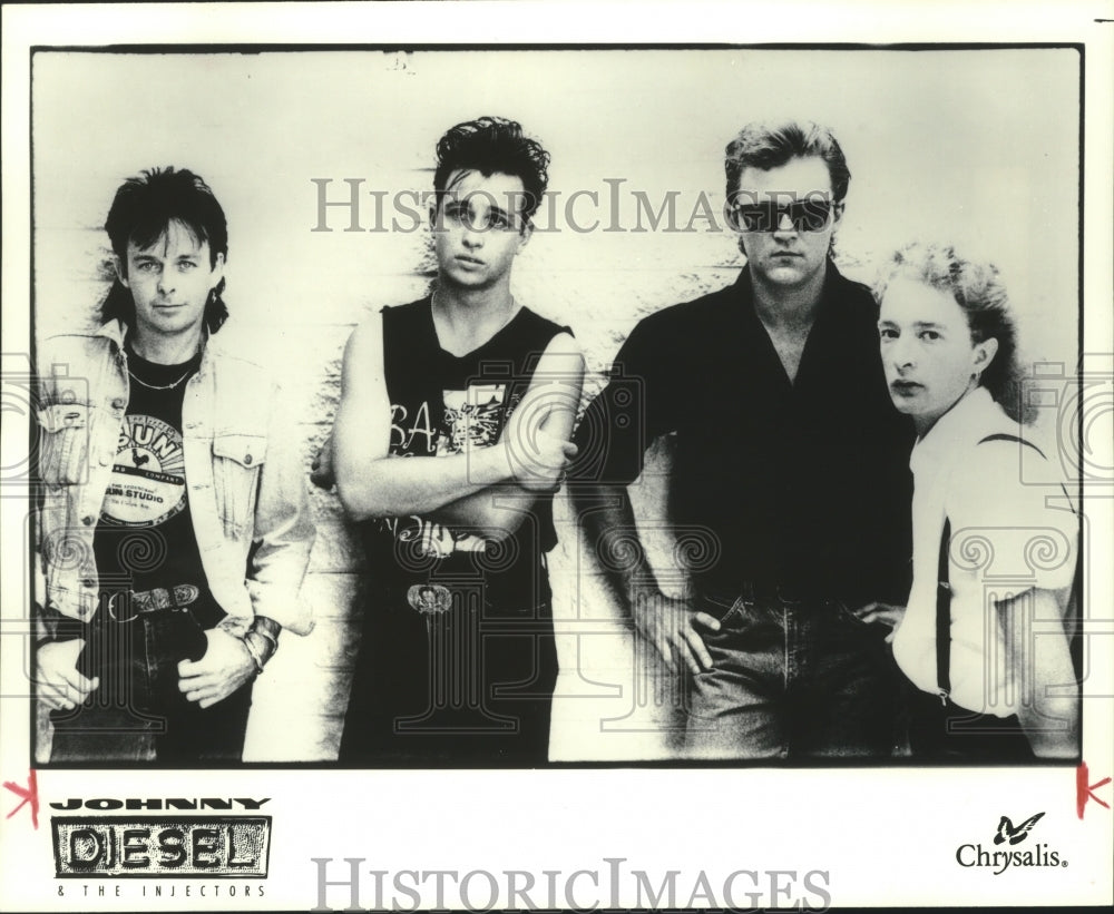 1989 Press Photo Johnny Diesel &amp; The Injectors, Australian version of blues band- Historic Images