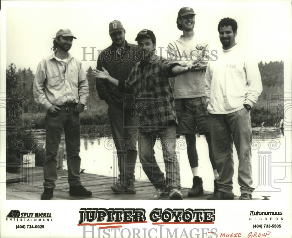 1996 Press Photo Members of the music group Jupiter Coyote - hcp04566- Historic Images