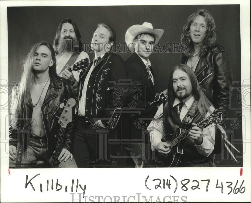 1991 Press Photo Members of the pop music group Killbilly - hcp04675- Historic Images