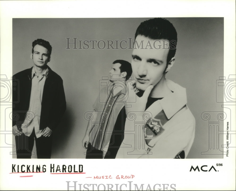 1996 Press Photo Members of the music group Kicking Harold - hcp04689- Historic Images