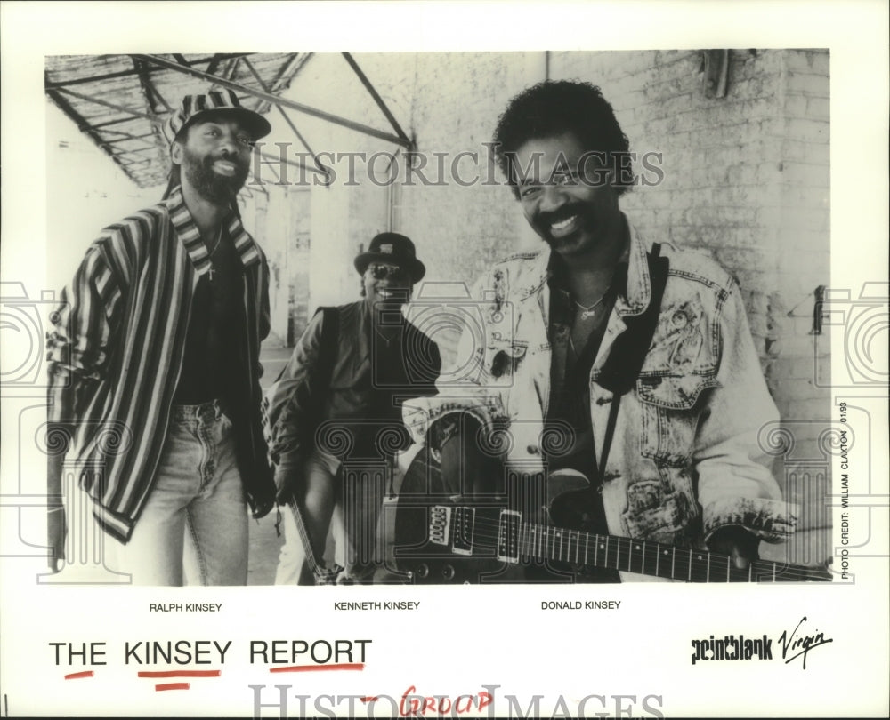 1993 Press Photo Members of the music group The Kinsey Report - hcp04723- Historic Images