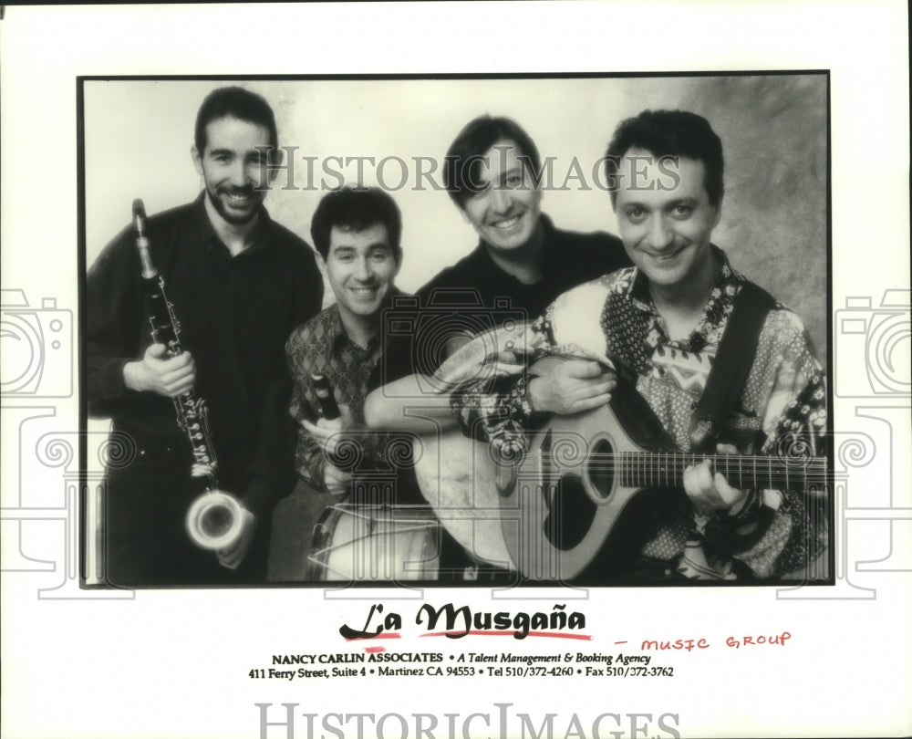 1996 Press Photo Members of the music group La Musgana - hcp04754- Historic Images