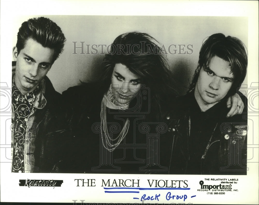 1986 Press Photo Members of the rock music group The March Violets - hcp04821- Historic Images