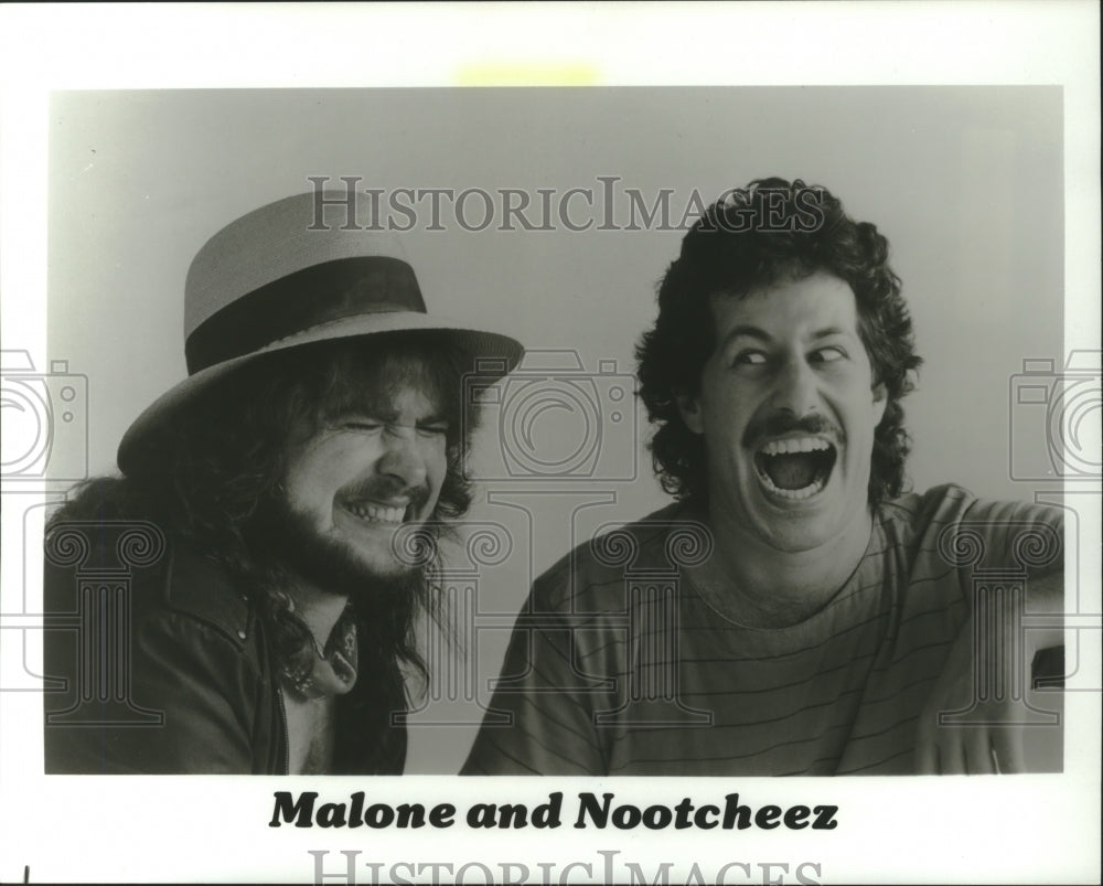 1986 Press Photo Members of the performing group Malone and Nootcheez- Historic Images