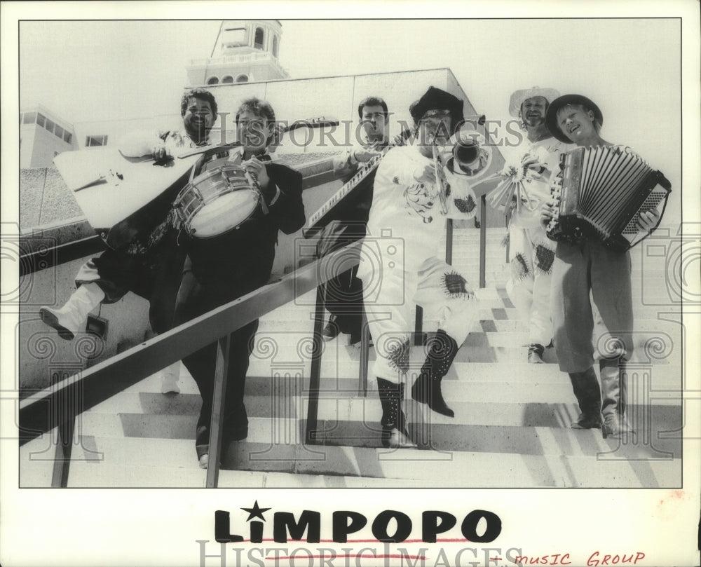 1996 Press Photo Members of the music group Limpopo - hcp04887- Historic Images