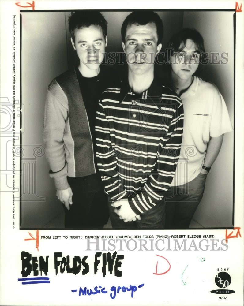 1997 Press Photo Members of the music group Ben Folds Five - hcp05085- Historic Images