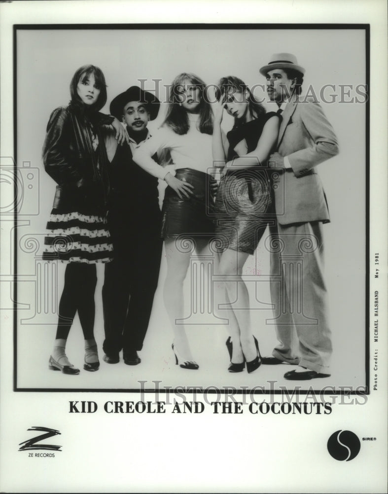 1981 Press Photo Pop music group &quot;Kid Creole and the Coconuts&quot;. - hcp05262- Historic Images