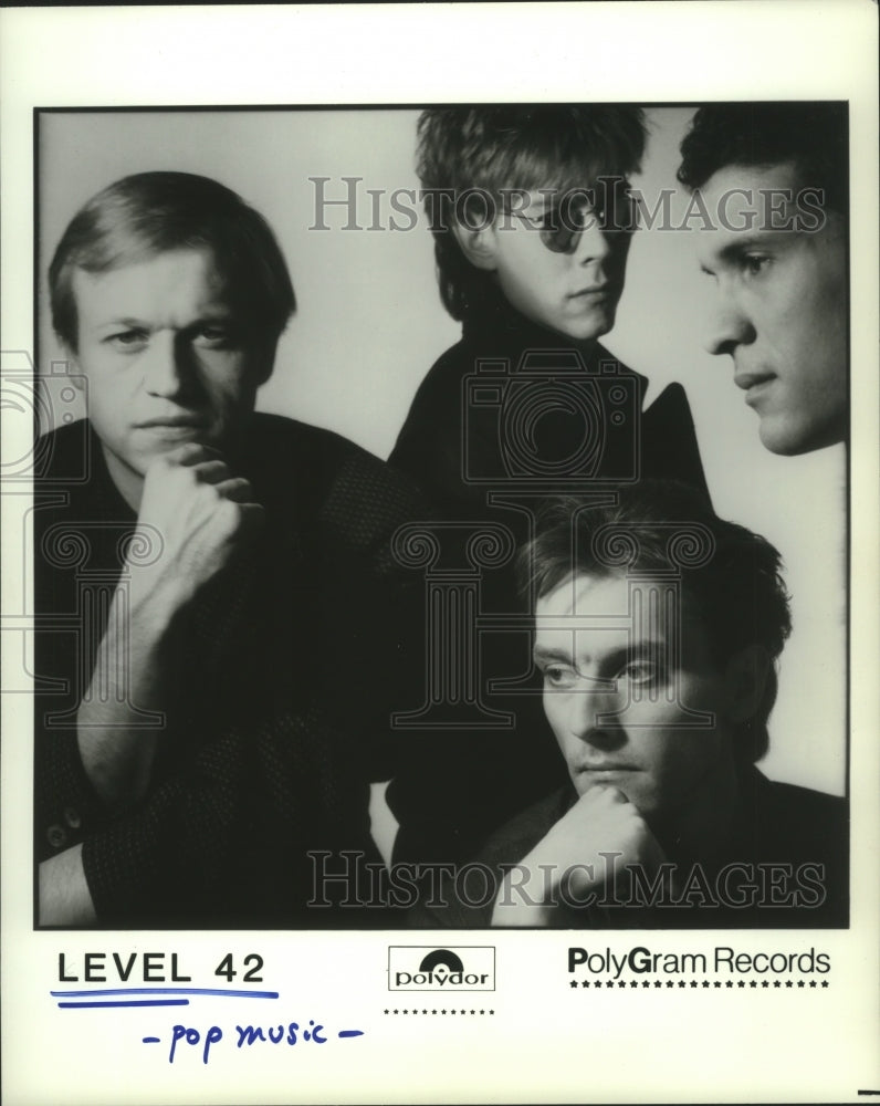 1986 Press Photo Members of the pop music group Level 42 - hcp05309- Historic Images